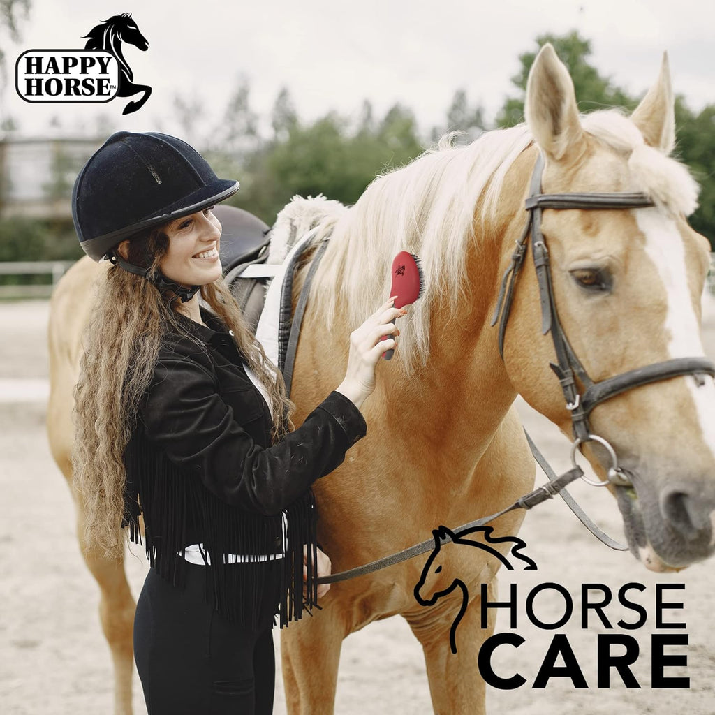 Happy Horse Mane & Tail Brush + Shapley’s M-T-G Plus 32oz Equine Grooming Kit
