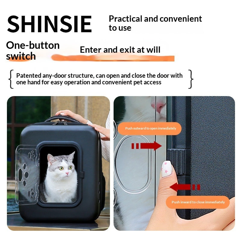 Cat And Dog Outdoor Space Capsule Pet Backpack