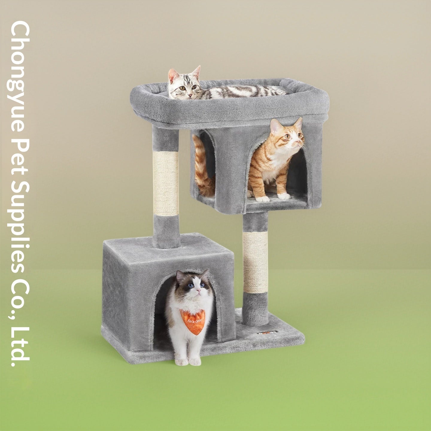 Large Cat Tree All-in-one High-rise Design For Big Cats