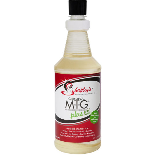 Happy Horse Mane & Tail Brush + Shapley’s M-T-G Plus 32oz Equine Grooming Kit