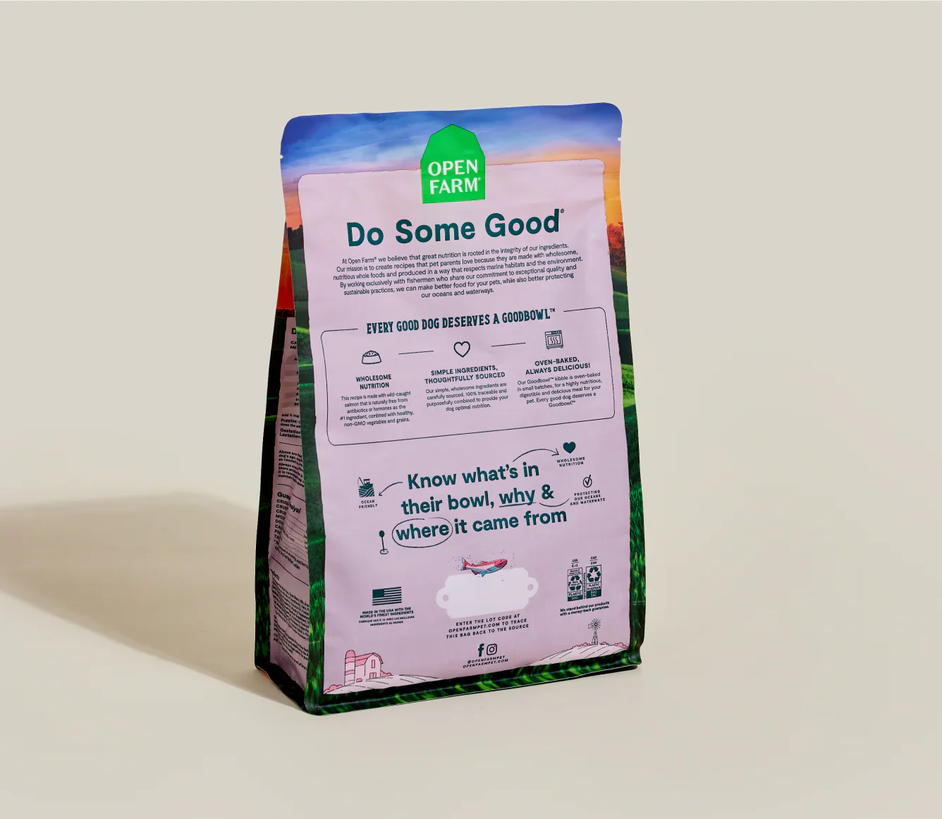 Open Farm Goodbowl Wild-Caught Salmon & Brown Rice Dry Dog Food (3.5lb)