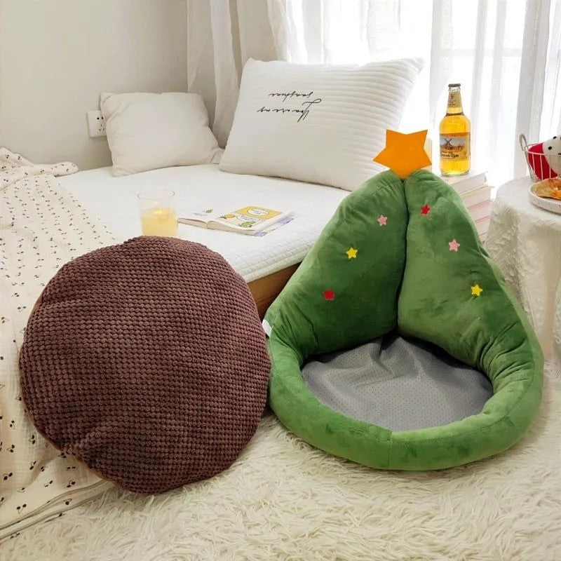 Christmas Tree Floor Cushion Lazy Pouf Christmas